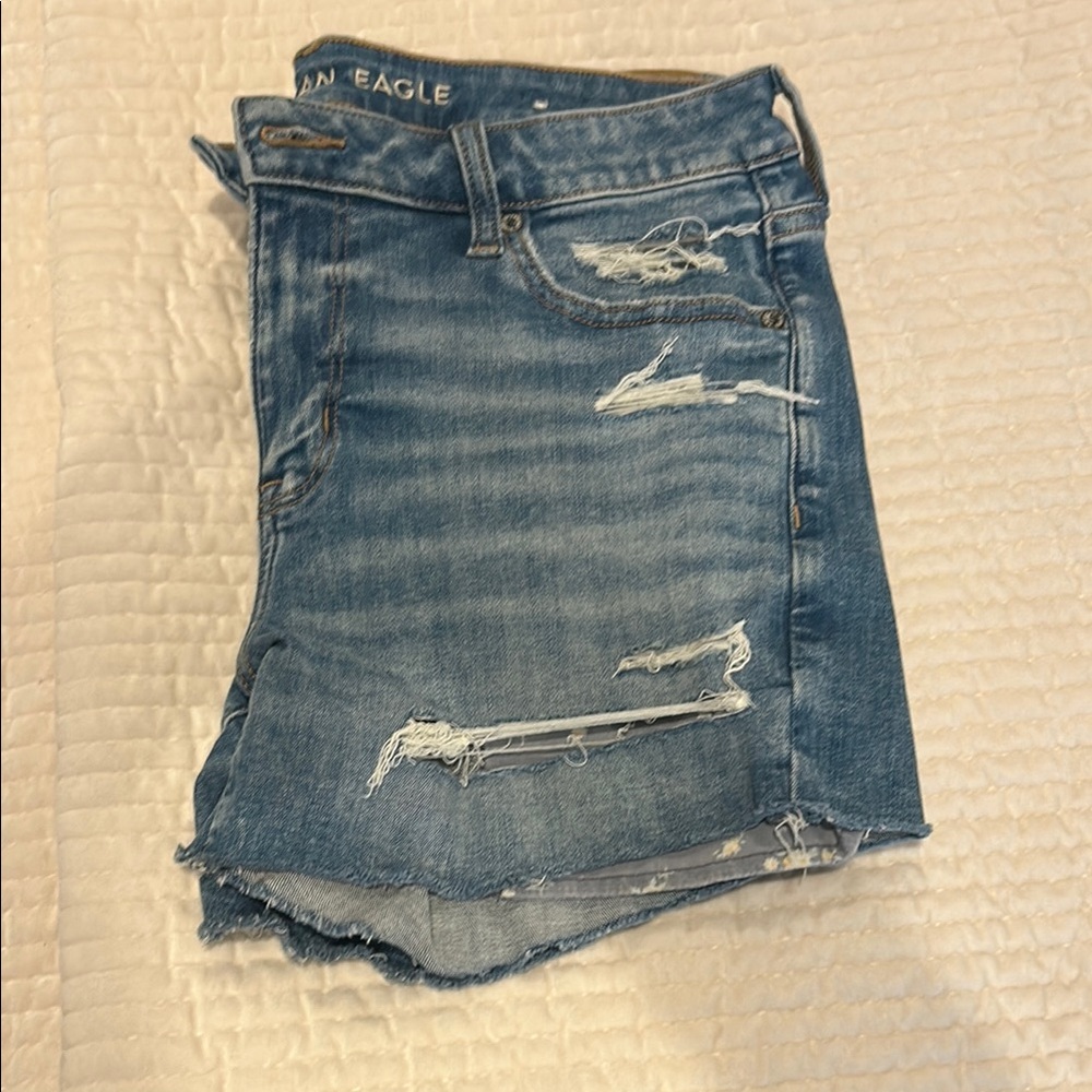 American Eagle Outfitters Women's Blue Denim Shorts